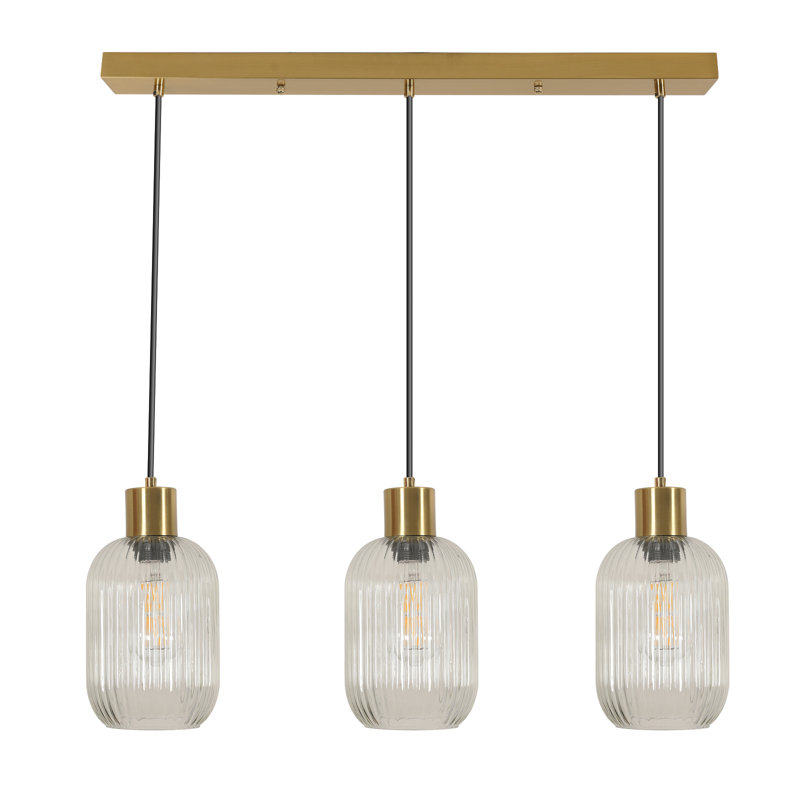 3 - Light Copper Chandelier Pendant