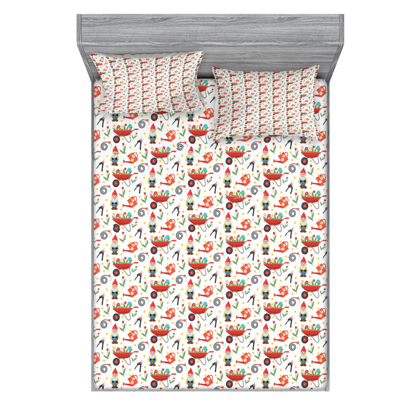 Microfiber Sheet Set, Queen Sheet Set with Fitted Sheet
