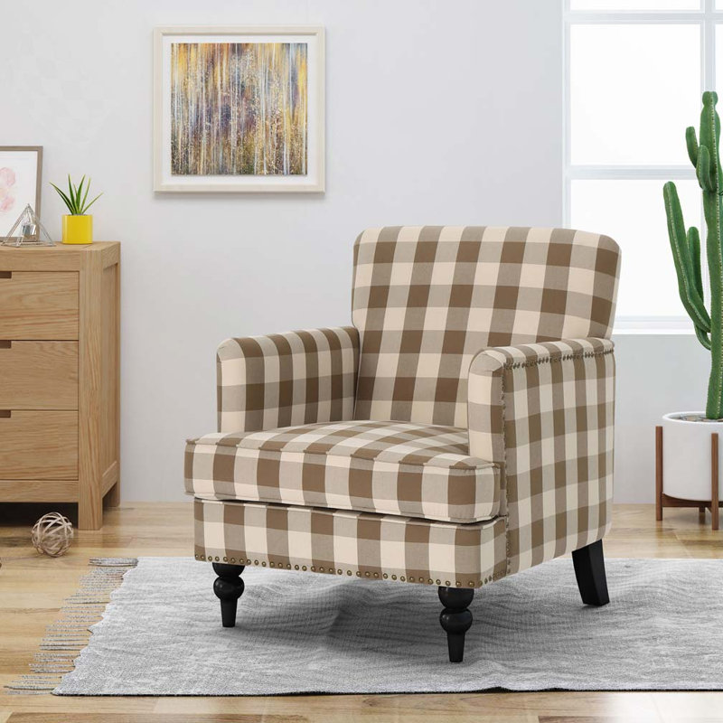 Confortable fauteuil club capitonné pour un décor et une détente élégants, Brown