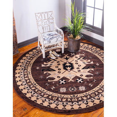 Tapis brun de style oriental Eesi