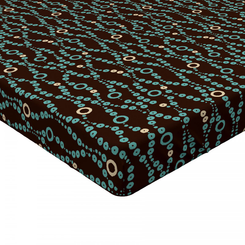 Microfiber Geometric Fitted Sheet, Twin XL Fitted Sheet