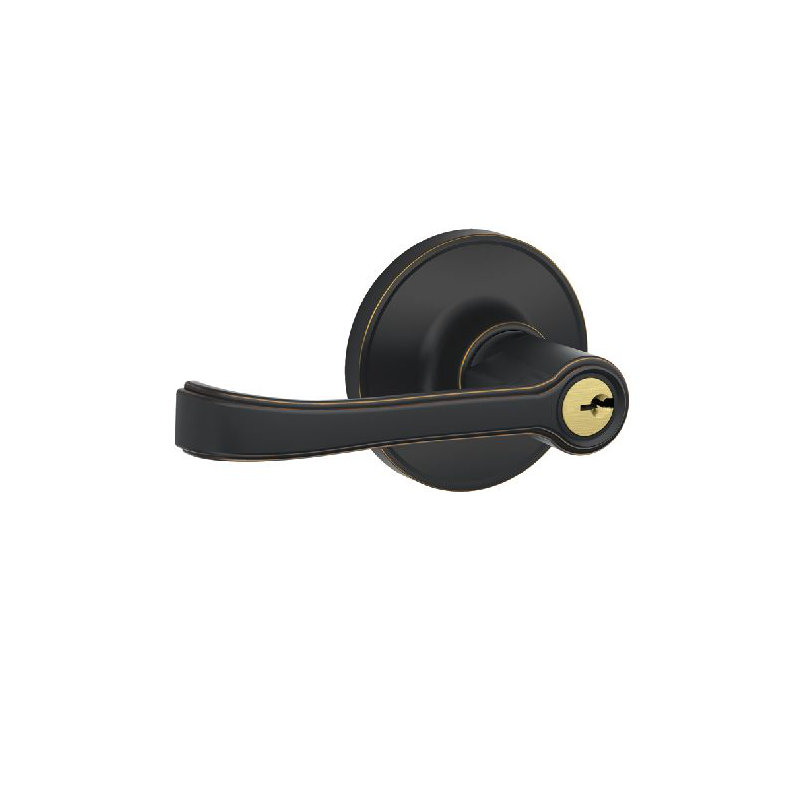 Torino Lever Keyed Entry Lock, Aged Bronze, Yes, Keyed Alike