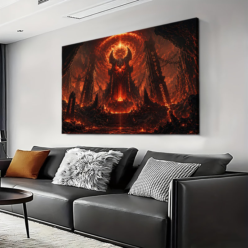 Fiery Hell Temple, 20 x 24 po