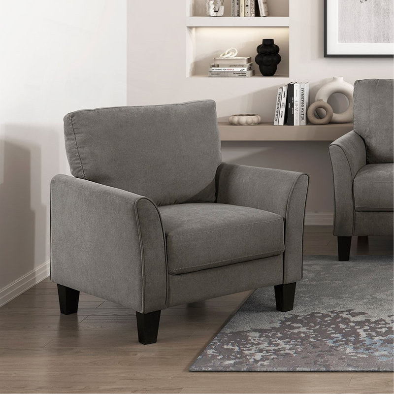 Ensemble de canapé 3 pièces Modern Modern Contemporary, Gris brun