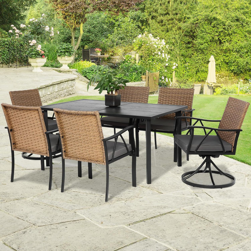 6 - Person Square Outdoor Dining Set
