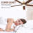 Modern Ceiling Fan With Light, Ceiling Fan With Remote, 5 Blades Ceiling Fan In Solid Wood, Reversible Dc Motor, Quiet Large Ceiling Fan For Bedroom, Living Room, Kitchen Or Patio Use-491758444