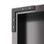 Armoire à outils 71 po en acier noir avec portes et 4 tablettes