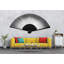 Adhésif mural noir et blanc ventilateur minimaliste minimaliste japonais-1490858921