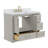 Wilce Snowline Freestanding Double Sink Bathroom Vanity With Engineered Stone Top-536950031