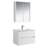 30'' Single Bathroom Vanity with Ceramic Top and Mirror Medicine Cabinet-26910551