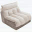 Canapé Cloud à siège simple, canapé modulaire moderne avec coussin rembourré à double couche et tissu chenille respirant pour le salon et la chambre à coucher-291747958-291747961