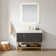 Alistair 42'' Single Bathroom Vanity with Engineered Stone Top with Mirror