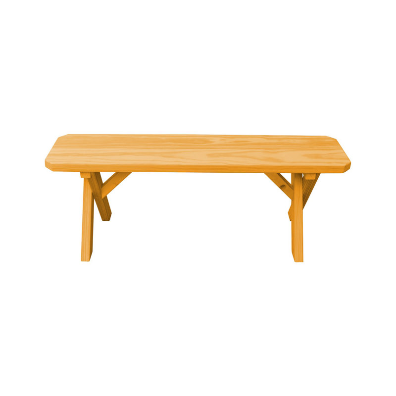 Banc de pique-nique en bois Sempronius, Teinture naturelle