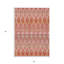 Tapis intérieur lavable rose saumon et rosé 5 pi x 8 pi Southwestern