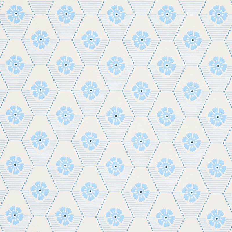 Hive Bloom Wallpaper, Blues
