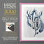 Reproduction encadrée bleu marine de varech I - bois massif-112365078-112365080