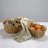 Handwoven Wicker Basket Set with Folding Handles (Set of 2)