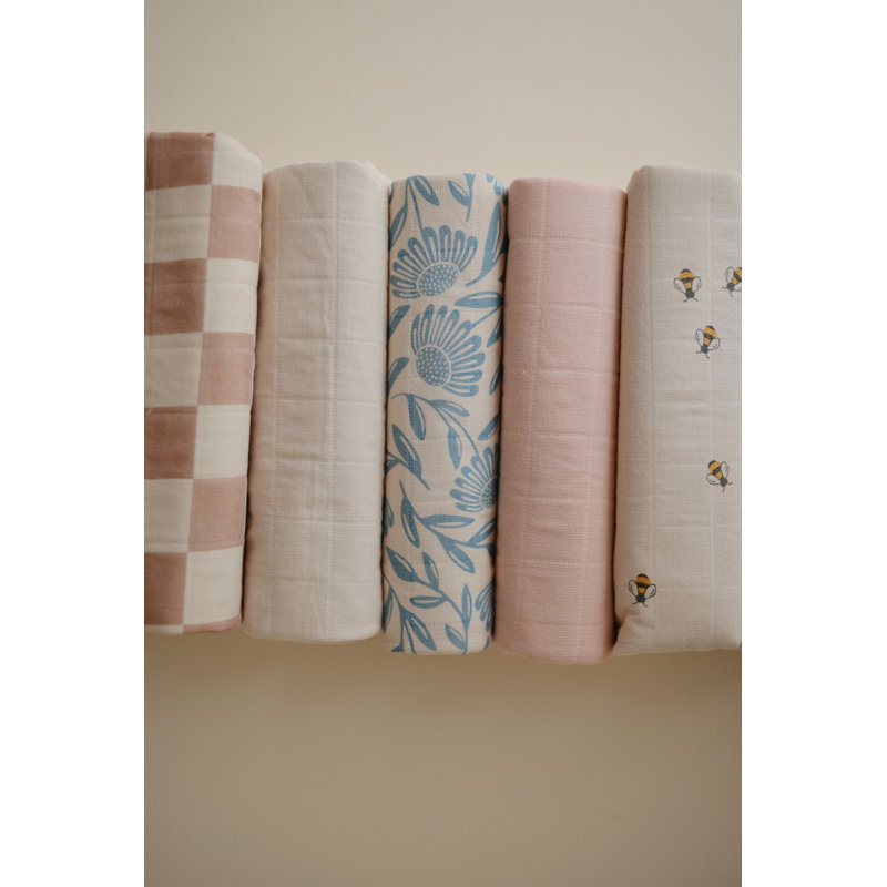 Changing Pad Liner - 3 Pack, Blue Flowers Combo