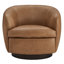 Fauteuil demi-tonneau en cuir Marcy Geniue-2097561554-2089390770