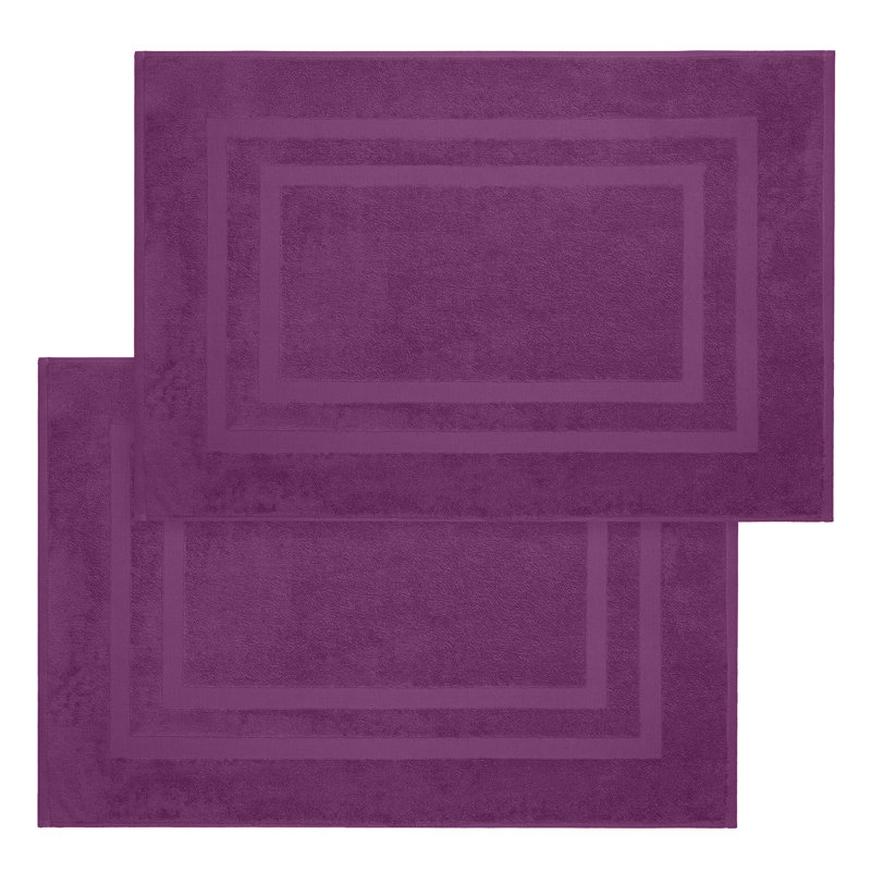 Tapis de bain Joktan, Prune