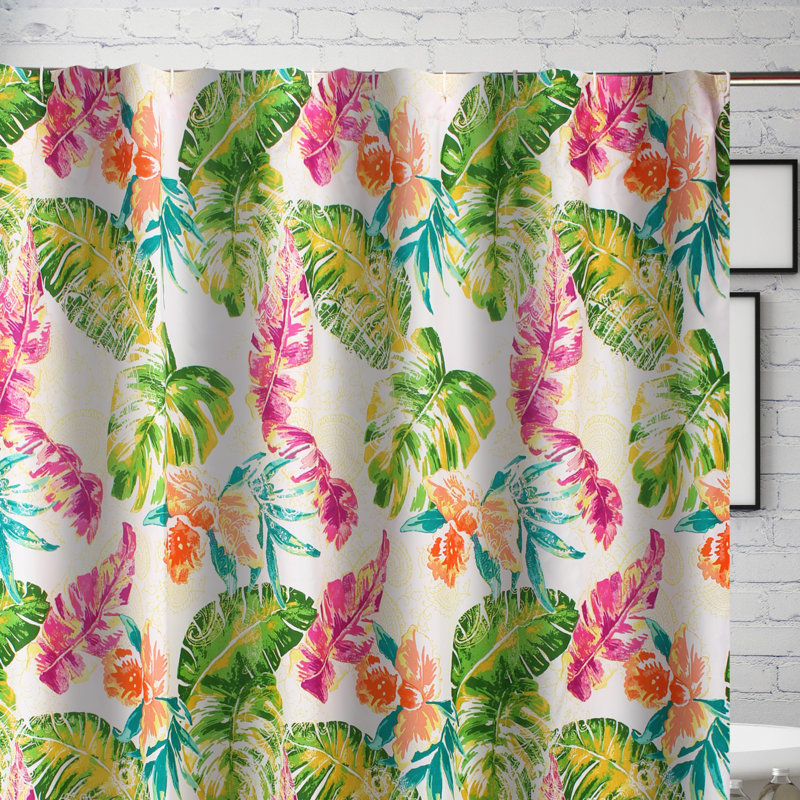 Rideau de douche pour salle de bain Greenland Home Fashions Tropics