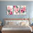 Blush Pink Peony Floral Canvas Wrapped Wall Art, Oil Painting Print (Set of 3)-2093883734