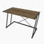 Bureau d'étude moderne avec pieds en métal, finition noyer et noir, 47,2 po x 29,5 po x 23,6 po | 100% panneau de particules enduit de mélamine, épaisseur: 0,7 pouce | Élégant et fonctionnel pour les bureaux à domicile et les espaces d'étude-362772395