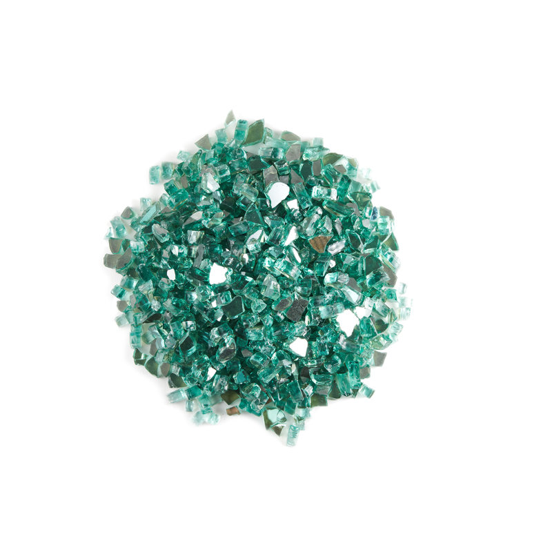 Verre de foyer d'extérieur 10 lb Aledra Cyrus, Vert