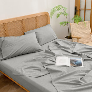 Ensemble de draps 100% coton délavé Bestouch