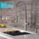 Sellette Pull Down Single Handle Kitchen Faucet with Soap Dispenser