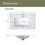 Meuble-lavabo vert 30 po avec lavabo simple