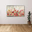 "Sprinkled Flowers" par Silvia Vassileva, reproduction sur toile dans un cadre flottant argenté-110965619