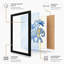 Elephant with Palms Boho 1 Piece Single Picture Frame Wall Art-136632206-136632203