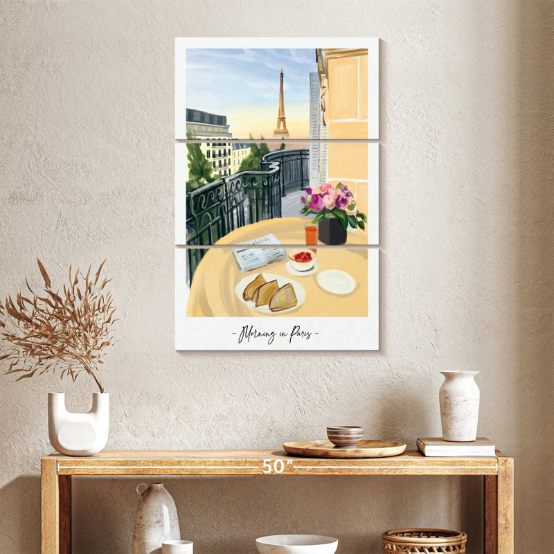 Petit déjeuner Sireci Paris View, H 38 po x l 24 po