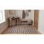 Tapis gris contemporain en laine noué à la main-124206325
