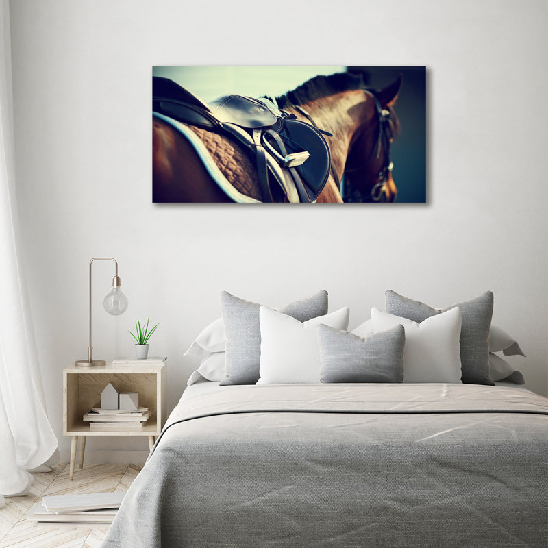 Saddle With Stirrups - No Frame Print on Canvas