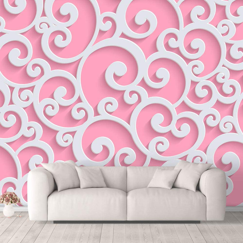Murale, L 100 po x l 144 po, Rose