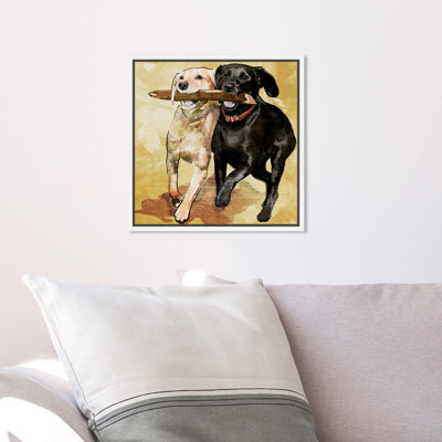 " Animals Playtime, Cabin / Lodge Black " by Oliver Gal