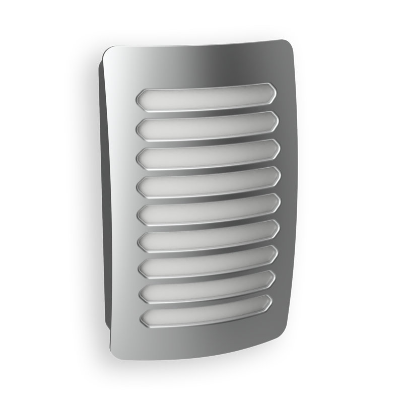 Louver LED Night Light, Nickel