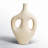 Paper Mache Abstract Double Handle Decorative Vase