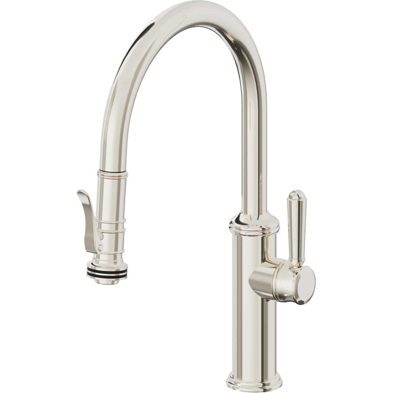 Davoli Kitchen Faucet, Polished Nickel