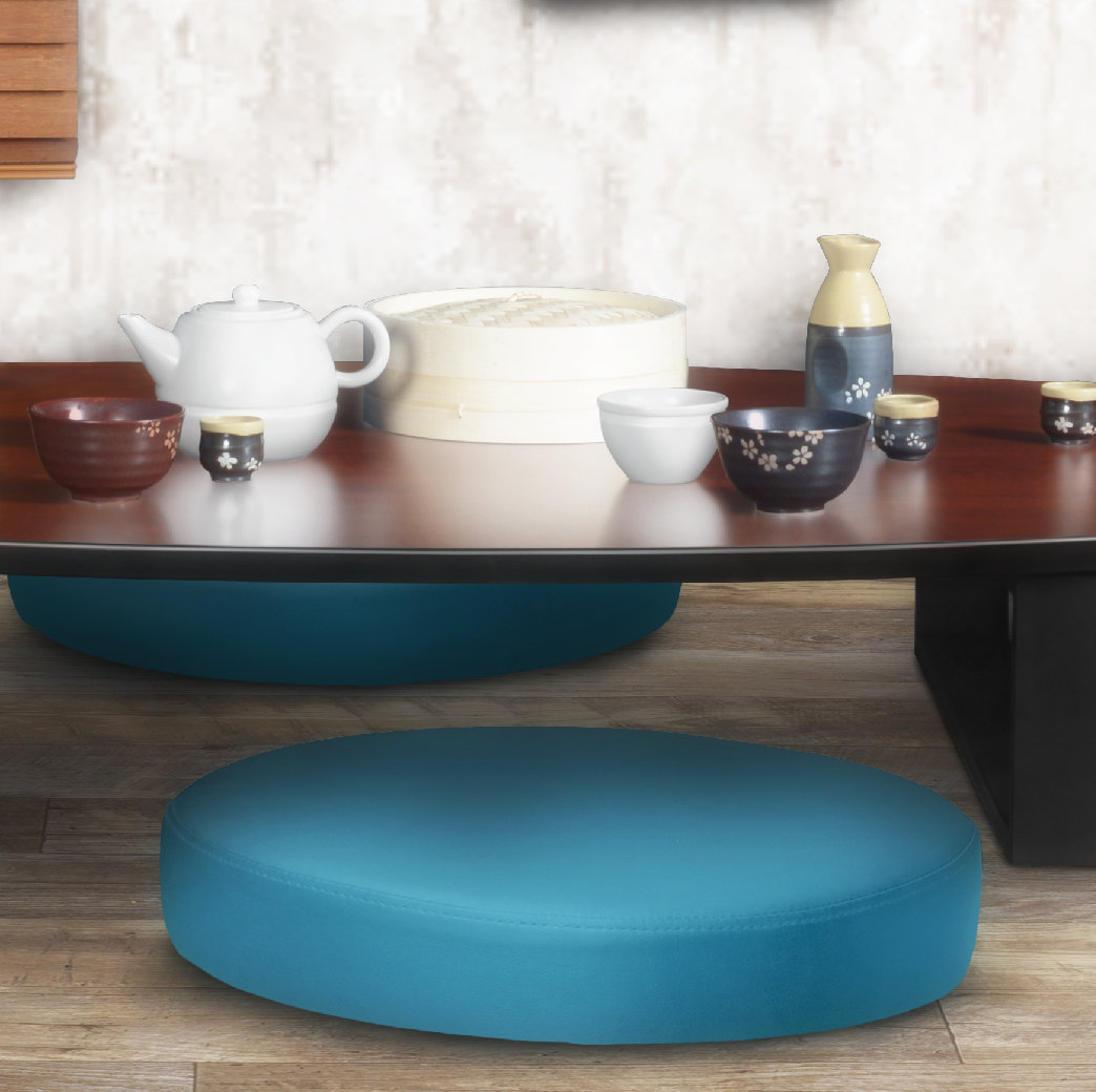 Latitude Run® Eric Low Round Stool Ottoman | Wayfair
