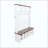 Farmhouse 4-In-1 Hall Tree With 6 Hooks, Entryway Bench With Shelves,  Wooden Style Rustic Shoe Organizer With 16 Open Compartments For Mudroom, Living Room-1245973689