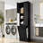 Tall Storage Cabinet With Adjustable Shelves, Large Flip-Out Basket & Enclosed Cabinets – Perfect For Bathroom, Living Room, Or Office, MDF Material With Aluminum Alloy Handles-2128870899