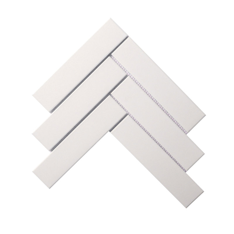 Herringbone White