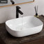 Lavabo de salle de bain rectangulaire en céramique blanche 18 po x 13 po Eleen