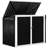 5 ft. W x 3 ft. D Metal Horizontal Garbage Shed