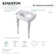Derrah White Ceramic Rectangular Console Bathroom Sink with Overflow