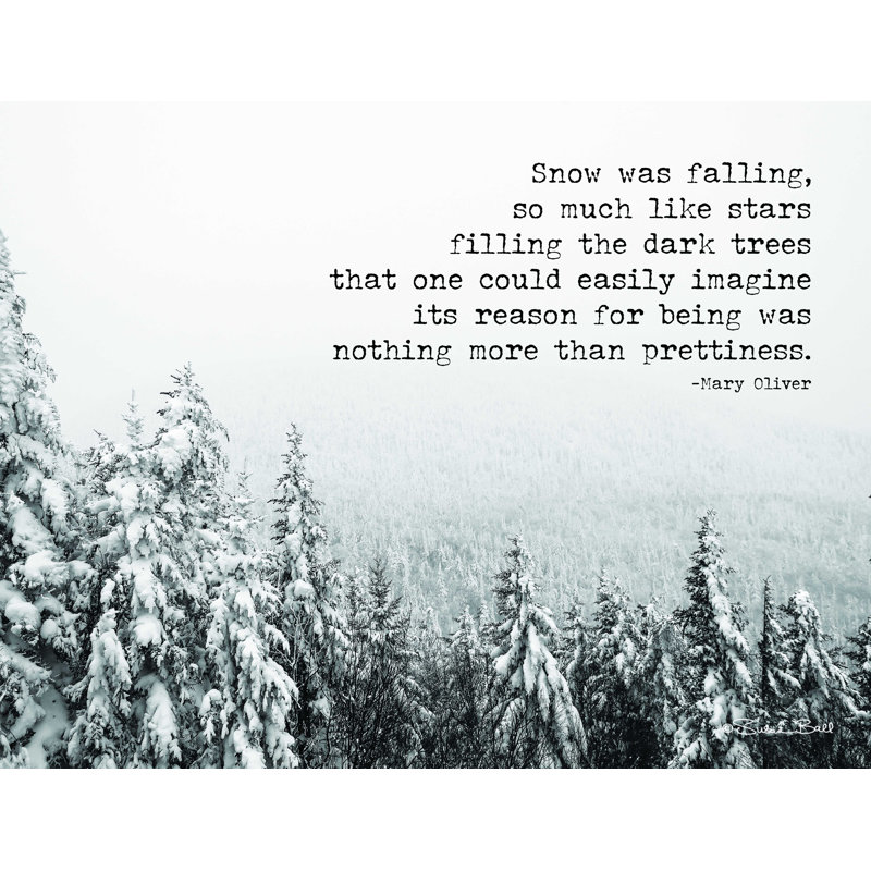 «Snow Was Falling», impression sur toile tendue, H 12 po x l 16 po