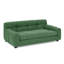 Grand chien avec accoudoirs en tissu respirant en lin gris foncé de style moderne pour grands chiens et inclus